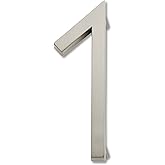Atlas Homewares AVN1-BRN Modern Avalon House Number, One, Brushed Nickel