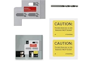 QYZZRS Generator Interlock Kit Compatible with Square D QO or Homeline Single Throe Main 100 or 125 Amp Panels,3/4 Inch Spacing Between Main and Branch Breaker,Professional and Interlock Kit