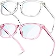 VISOONE Blue Light Blocking Glasses Square with Anti Computer Glare for Gaming Women and Men MONTANA