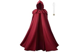 Regenboog Hooded Renaissance Cape for Women Men,Adult Medieval Cloak,Viking Cloak with Viking Sword Necklace
