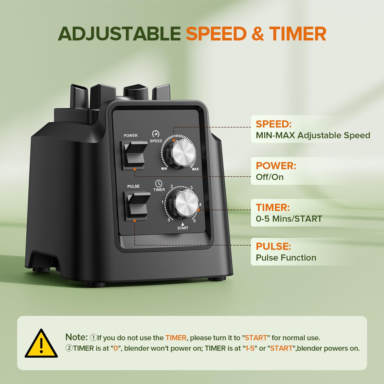 Licuadoras para cocina, combinación de licuadora y molinillo, licuadora para batidos, jarra de 68 onzas para triturar hielo, puré y fruta congelada con limpieza autónoma, sin BPA, color negro