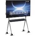 TIBURN R1 75" Smart Board, Touchscreen Display, 4K UHD Interactive Whiteboard, Touch Screen Interactive Smart Whiteboard for Classroom and Businesses(Board + Stand)