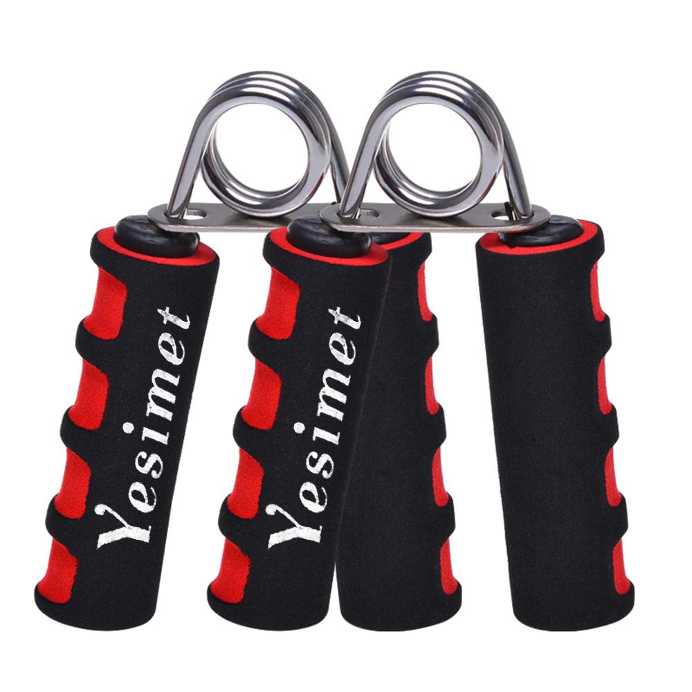 2 Pack Hand Grip Strengthener Set,Finger Gripper, Hand Grippers - Hand Exerciser for Quickly Increasing Wrist Forearm and Finger Strength (Red)