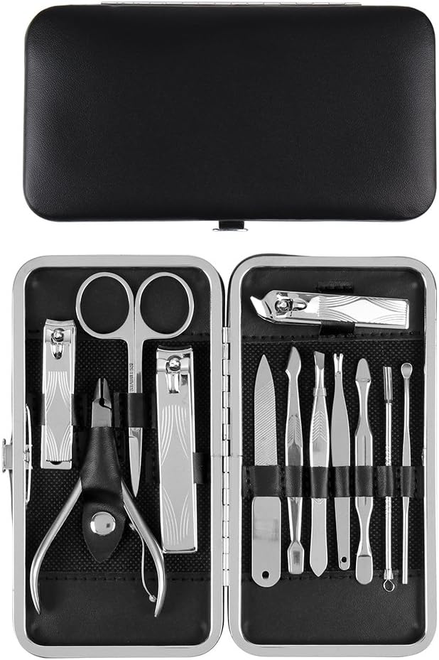 Nail Clippers, TASIPA Pedicure Manicure Set, Nail Care Tools, Travel