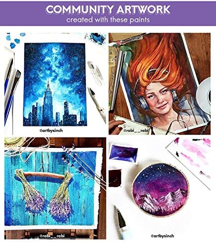 Watercolor art set with a variety of colors by Mozart High.