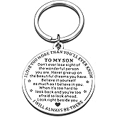 TI-EDC Stocking Stuffer for Teen Boys,Son Gifts from Mom Dad, White Elephant Gifts for Son Keychain, Christmas Gag Gift