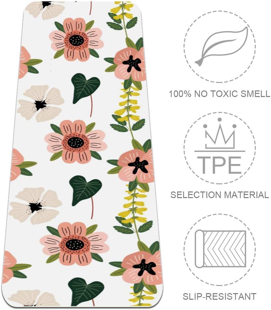 floral yoga mat