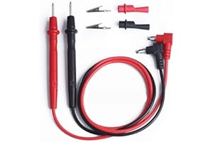 2 Pcs Multimeter Test Leads, Probe Test Lead for Multimeter Accessories with Alligator Clips, Multimeter Probes for Electrica
