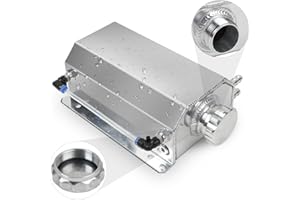 DUOYI Coolant Overflow Tank Universal 2L Aluminum Coolant Reservoir with Level Indicator Radiator Overflow Tank Automotive Engine Cooling System Recovery Kits Compatible with Most Cars