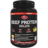 Olympian Labs Beef Protein Isolate Powder, 24g Protein, BST Free, 2 Grams BCAA's, Muscle Building Amino Acids, 1 Pound, Flavored with Real Chocolate