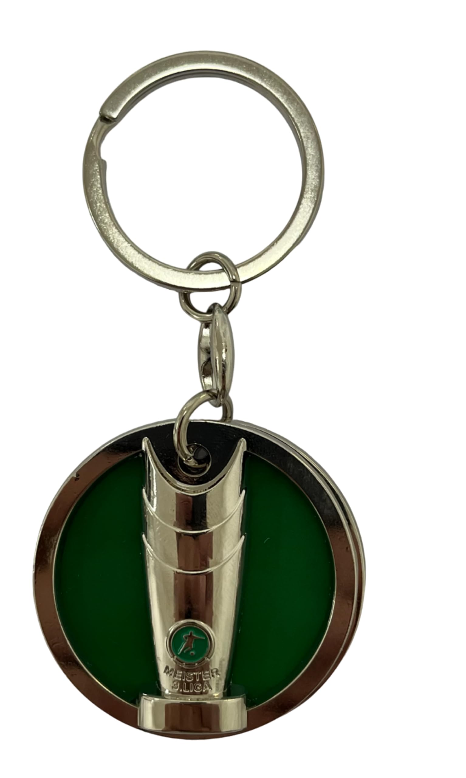 DFB Key Fob Keyring 3 League Championship Cup 2-Piece Trophy Metal Miniature Football Fan Item Official Licensed Product Sports Merchandise Miniature Replica Diameter 4 cm, multicoloured, 45 mm Pokal