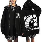 KARMA Album STAR Zip Up Hoodie Jacket Felix Hyunjin Bangchan Lee Know Seungmin IN Han Zippered Sweatshirt Jacket