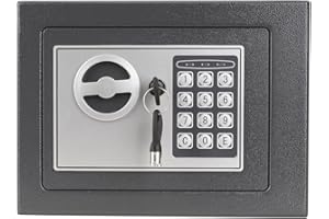 Security Safe - Digital Safe Electronic Steel Lock Box with Keypad to Protect Money, Jewelry, Passports for Home, Business or