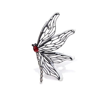 Nueva llegada 3 colores eligen grande esmalte mariposa brosches für las mujeres Jahrgang Hollow-out Insekten Broche elegante 