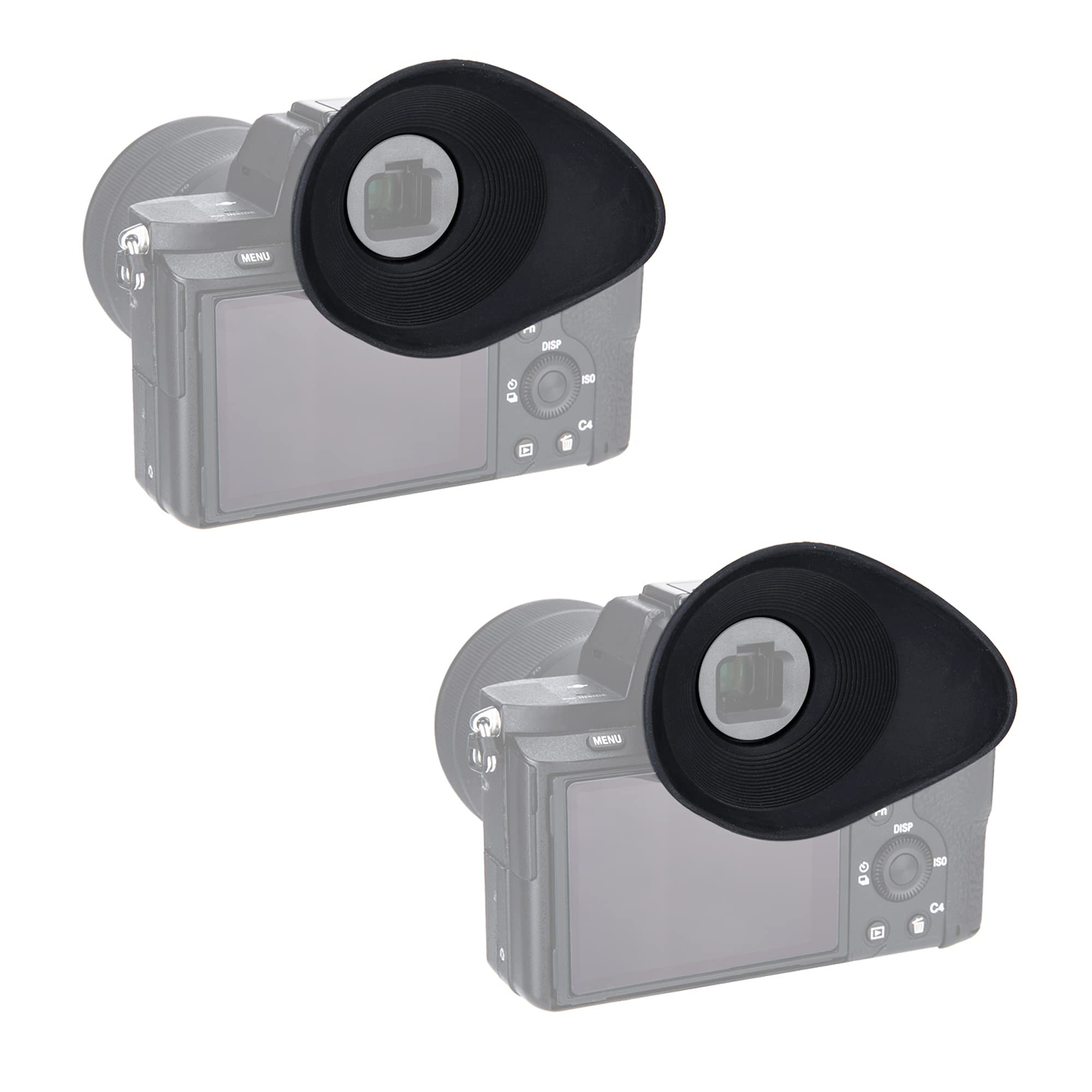 (Twin Pack) PROfezzion Soft Large Eyecup Viewfinder for Sony Alpha A9 A9II A7 A7II A7III A7R A7RII A7RIII A7RIV A7S A7SII A58 A99II Replaces Sony FDA-EP18 Eyepiece