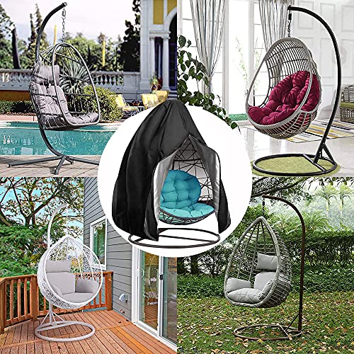 Patio Egg Chair Cover 420D Upgrade Outdoor Egg Chair Covers Double