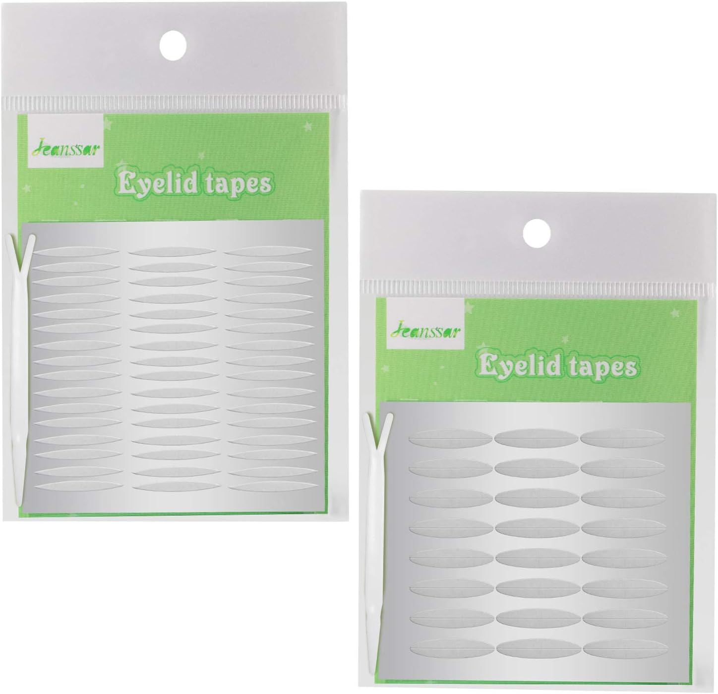 2Packs/2Styles Eyelid Tapes Invisible Double-Sided Sticky Double Stickers, Medical Fiber Eyelid Lift Strip Without Surgery, for Hooded, Droopy, Uneven, Mono-eyelids