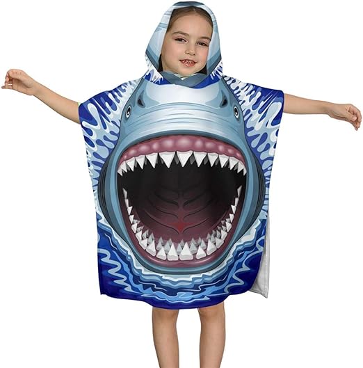 shark kids towel