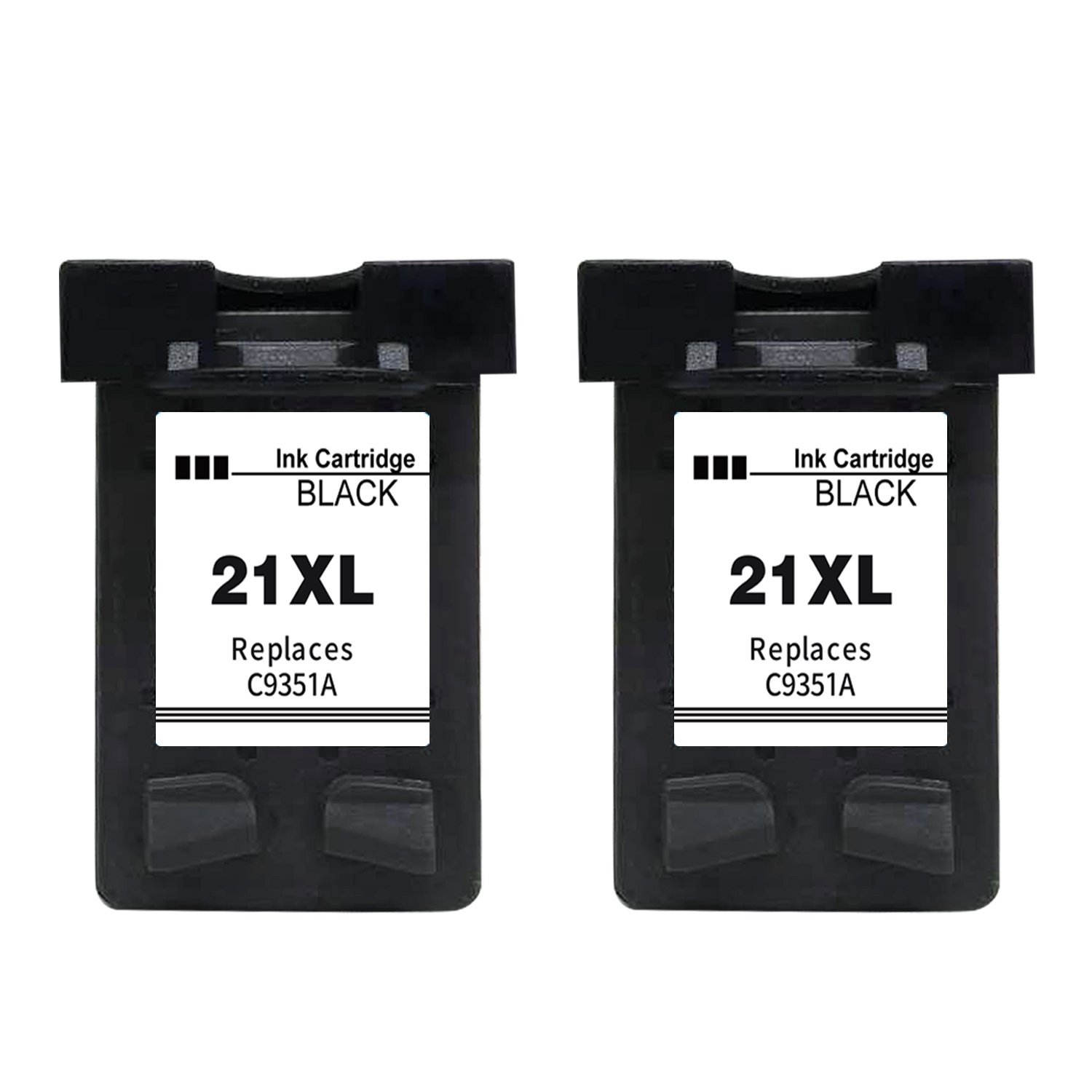 Gmoher Remanufactured Ink Cartridge for HP 21XL HP 21 Ink Cartridge C9351A Compatible with HP Deskjet F2280 F380 F4180 D2360 D1460 HP PSC 1410(2 Black)