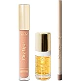 City Beauty City Lips Perfect Pout Bundle - Plumping Lip Gloss in Nude, Defining Liner in Willow, Plumping Lip Oil in Pink Champagne