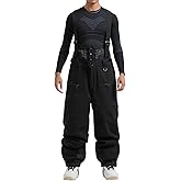 SKINOWBD Mens Snowboard Pants Baggy Snow Pants Waterproof Ski Bibs Women Insulated Overalls