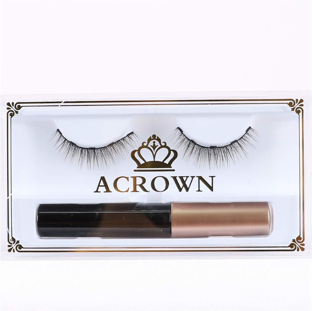 Magnetic EyeLiner and Lashes Kit Natural Look Waterproof and Smudge Resistant No Glue Reusable Natural False Lashes