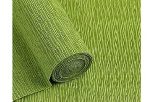 LCREATE LCREATE LCREATE Crepe Paper Roll 8.2ft Long 17 Inch Wide for Wedding Ceremony Various Large Festivals Decoration (Emerald Green)