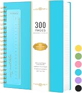 NIRMIRO B5 Notebook Spiral Lined 300 Pages 100GSM PVC Cover Blue 18.5x25.8cm view 1