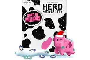 BIG POTATO Herd Mentality: Udderly Funny Family Board Game | Easy & Fun for Big Groups of 4-20 Players | Includes 20 Extra Exclusive Questions