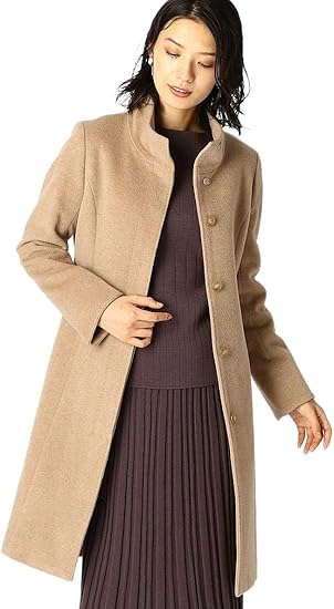 Amazon コムサ イズム Comme Ca Ism アンゴラ スタンドカラー ウールコート 12 26wn01 109 S ベージュ コート ジャケット 通販