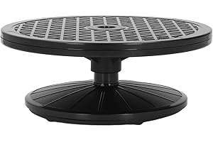 Semme Painting Turntable Rotating Stand Art Craft Turntable 12" ABS Plastic Turntable with Concentric Circle for Painting Car