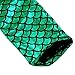 TFJH E Children Shiny Fish Scale Stretch Leggings Pants for Little Girls Green 130