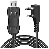 TNP FTDI USB Programming Cable for Baofeng and Kenwood Radios, 3 FT Cable | Chirp-Compatible Usb 2-Pin Cable for Btech, Radioddity and Wouxun Handheld Radios; Supports Windows, Mac and Linux