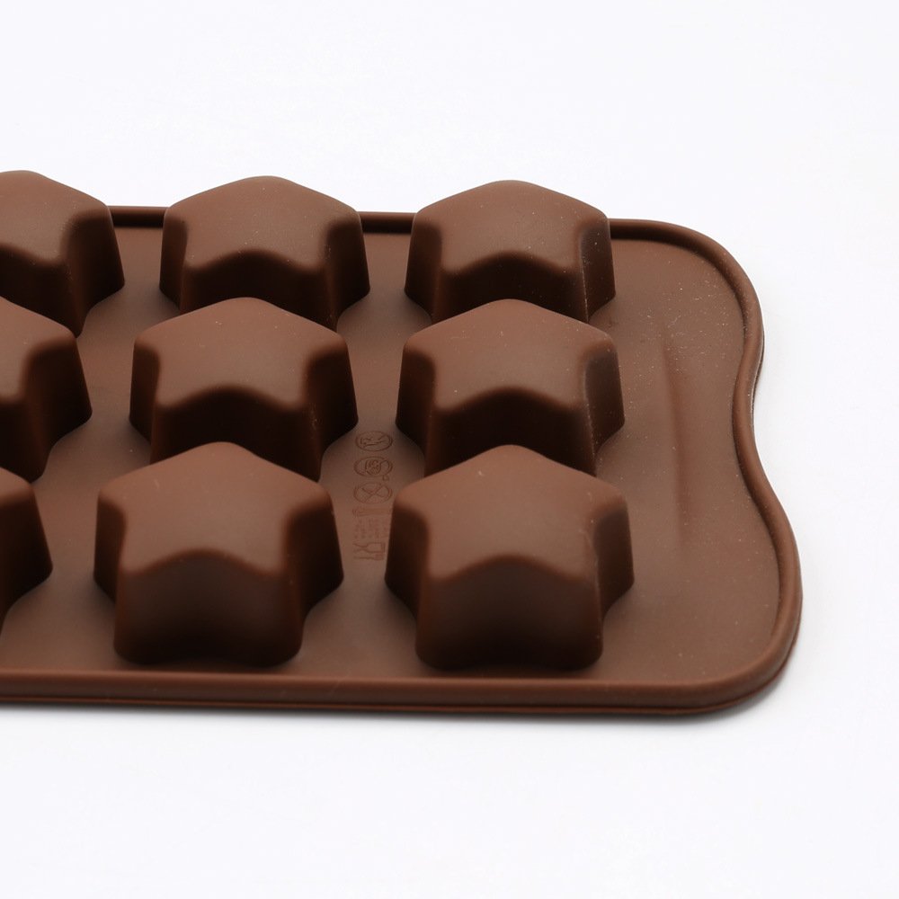 Candy Molds Set of 2 Stars Mini Wax Molds Baking Molds Silicone