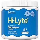 Hi-Lyte Electrolytes Powder Mix - Unflavored Hydration Support for Daily Wellness, Fasting, Keto - Sodium, Potassium, Magnesium, Vitamins - No Sugar, No Carbs, Clean Ingredients