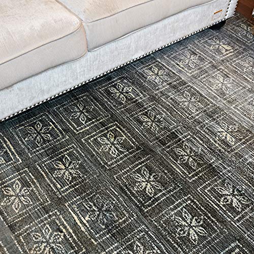 MOTINI Contemporary Viscose Area Rug 5\' x 7\' 6\