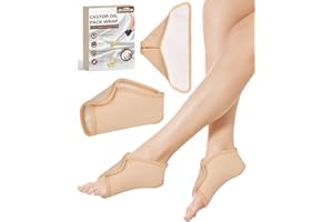 DLMDML 2Pcs Castor Oil Pack Wrap for Ankle, Reusable Organic Feet Wrap Adjustable Castor Oil Compress Feet Brace for Ankle, W