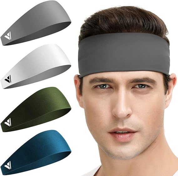 Running Headband for Men Sweat Band Sports Workout Head Band for