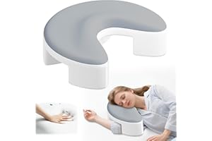 WOAKUSO Side Sleeper Pillow with Arm Holes -arm Pillow Ergonomic for Cervical, Neck, Shoulder & Rotator Cuff Pain Relief - ldeal for Side Sleepers Grey