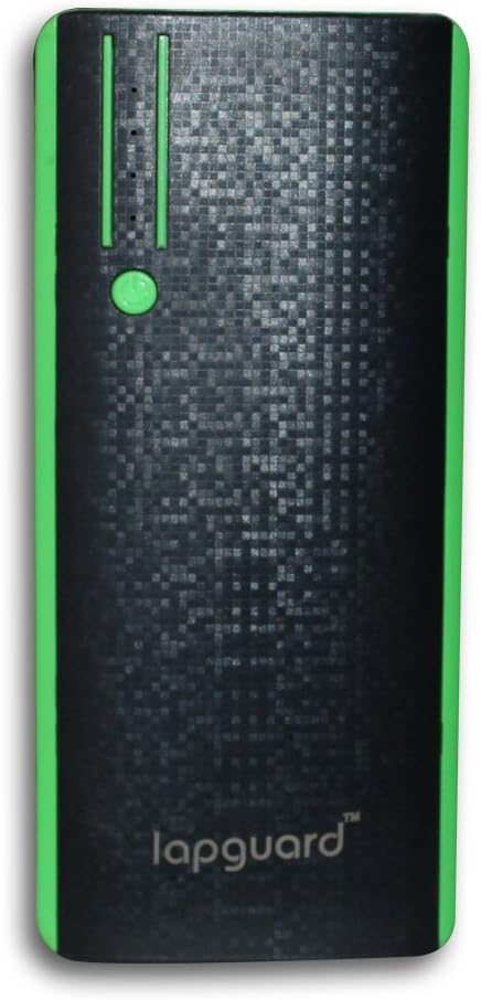 Lapguard Sailing-1520-10K Low 10000 mAh Power Bank for Mi, Lenovo, Intex, Xiaomi, Tablets and All Mobiles (Black-Green)