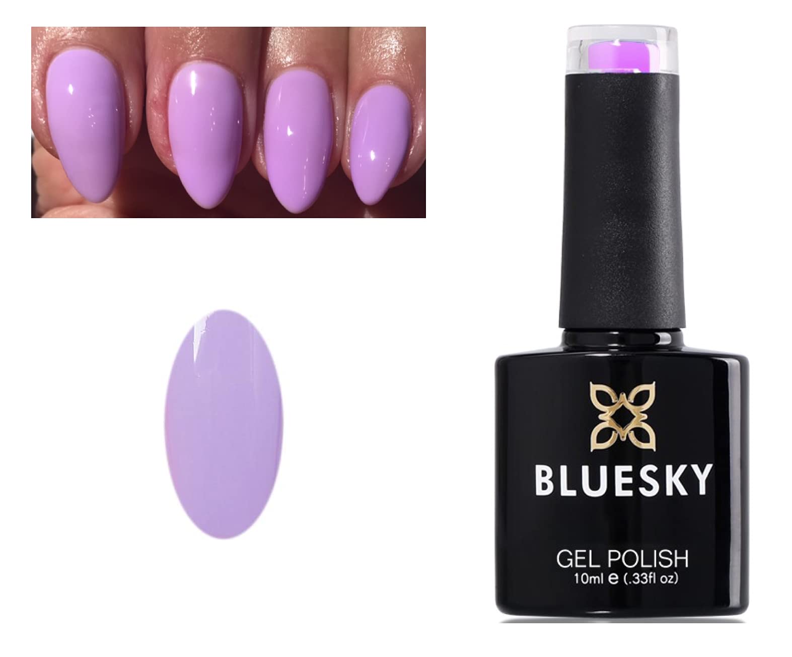 Bluesky Nail Gel Polish Neon Lilac Lavender Neon 23 Spring Summer Color UV LED Soak Off 10ml