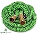 GrowGreen Expandable Garden Hose 100 Feet Strongest Expandable Hose With All Brass Connectors,8 Pattern Spray Nozzle And High Pressure - Resistance Latex.