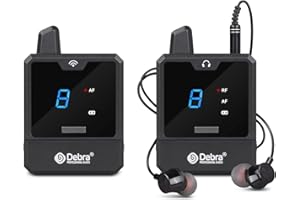 D Debra Audio ER-Mini UHF Portable Wireless in-Ear Monitor System with Monitoring Type for Stage, Band, Recording Studio, Musicians, Monitoring (with 1 Receiver)
