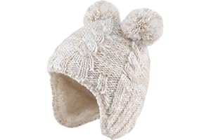 Zsedrut Winter Baby Boy Hats Pompom Baby Beanie for Girls Fleece Newborn Infant Toddler Beanie