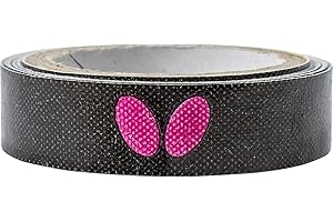 Butterfly Side Tape to Protect The Edges of Your Rubber and Blade for Table Tennis/Ping Pong Paddles - Color Black/White/Mage