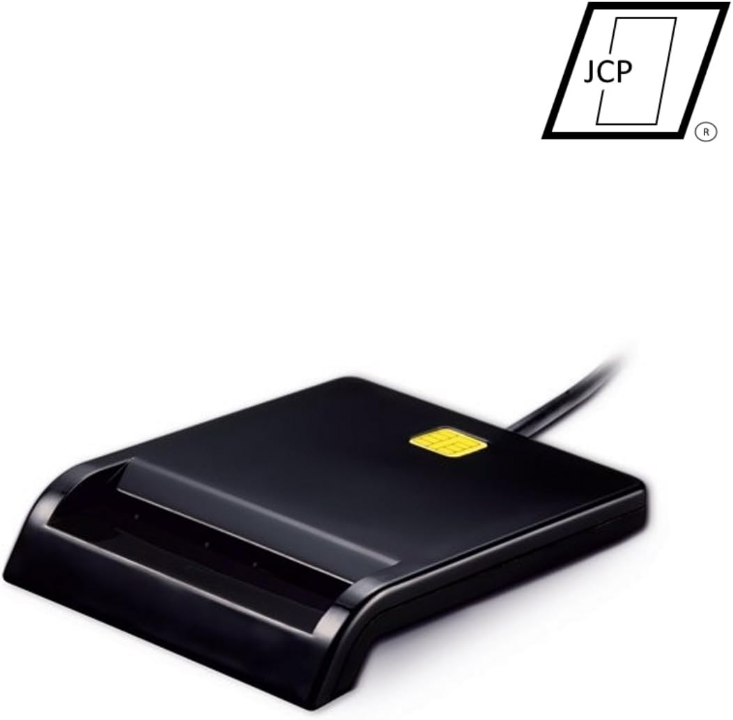 Electronic ID Reader [USB 2.0 Card Reader] [ISO 7816] [Compatible With Windows Vista, XP, 7, 8 and 10] [Plug-and-Play]