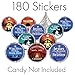 Religious Christmas Candy Favor Stickers - Christian Faith - 180 Labels