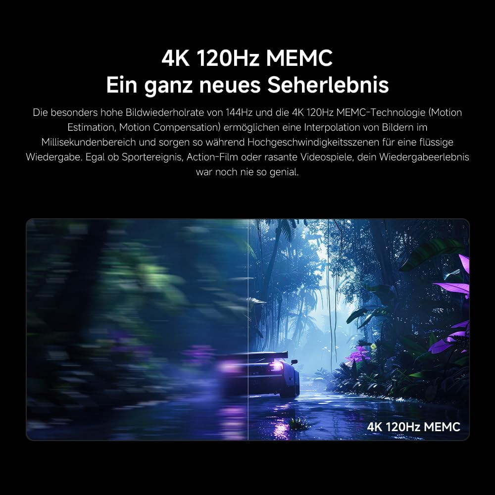 XIAOMI TV S Mini LED 65 Zoll (165 cm), 4K UHD Smart TV, 144Hz (240Hz Game Boost Mode), Dolby Atmos & Vision, HDR10+, Triple Tuner, DVB-C/S/S2/T/T2, Google TV, MEMC, Airplay, Google Assistant 4