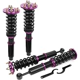 ECCPP Coilovers Struts fit for Acura for CL 2001-2003 | for TL 1999-2003,for Honda for Accord 1998-2002 Height Adjustable Coilovers Suspension Kit Spring Strut Shock - Purple