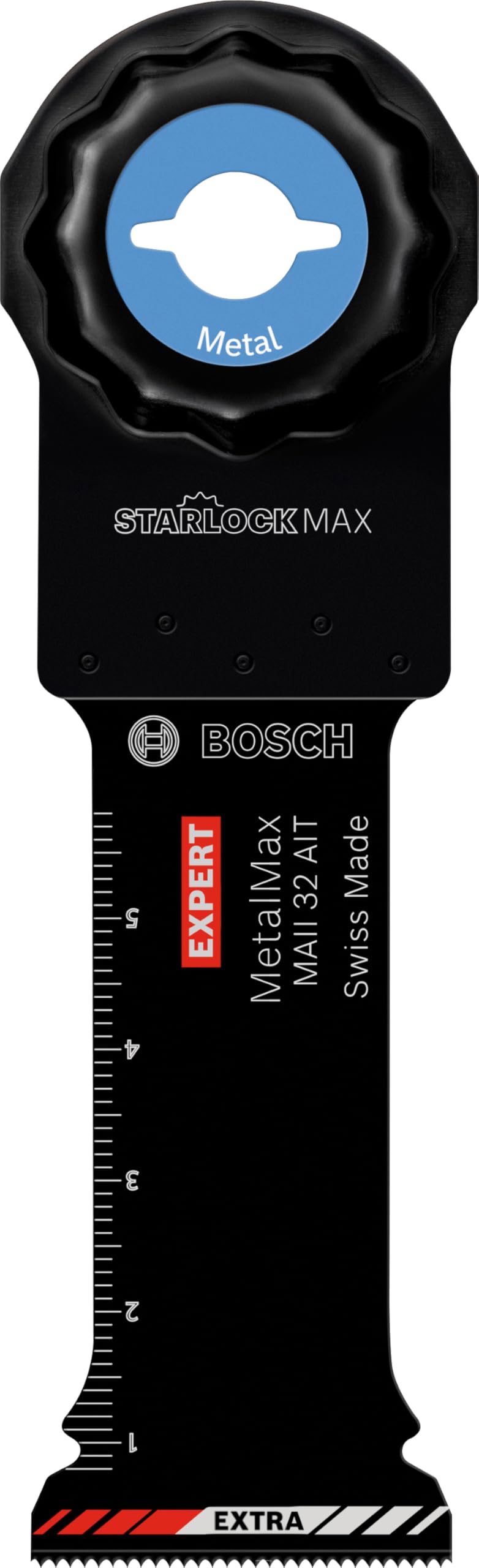 Bosch 1x Expert MetalMax MAII 32 AIT Plunge Cut Blades (for Steel, Stainless Steel, Width 32 mm, Professional Accessory Multitool)